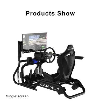 180 grados que dirigen la carlinga del simulador de las carreras de coches de Cammus F1