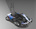 Kart que compite con eléctrico del adulto 3000RPM con paseo del marco de 4130 CrMo encendido