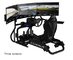 Pantalla Sim Motion Gaming Racing Simulator del triple de CAMMUS