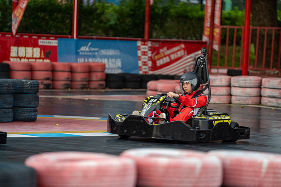 Va Karting 3000RPM Mini Kart With eléctrico que 4 ruedas conducen la velocidad rápida para los niños