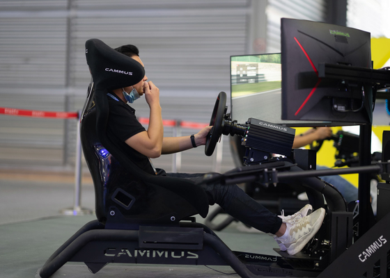 Motor servo ergonómicamente diseñado Sim Racing Cockpit